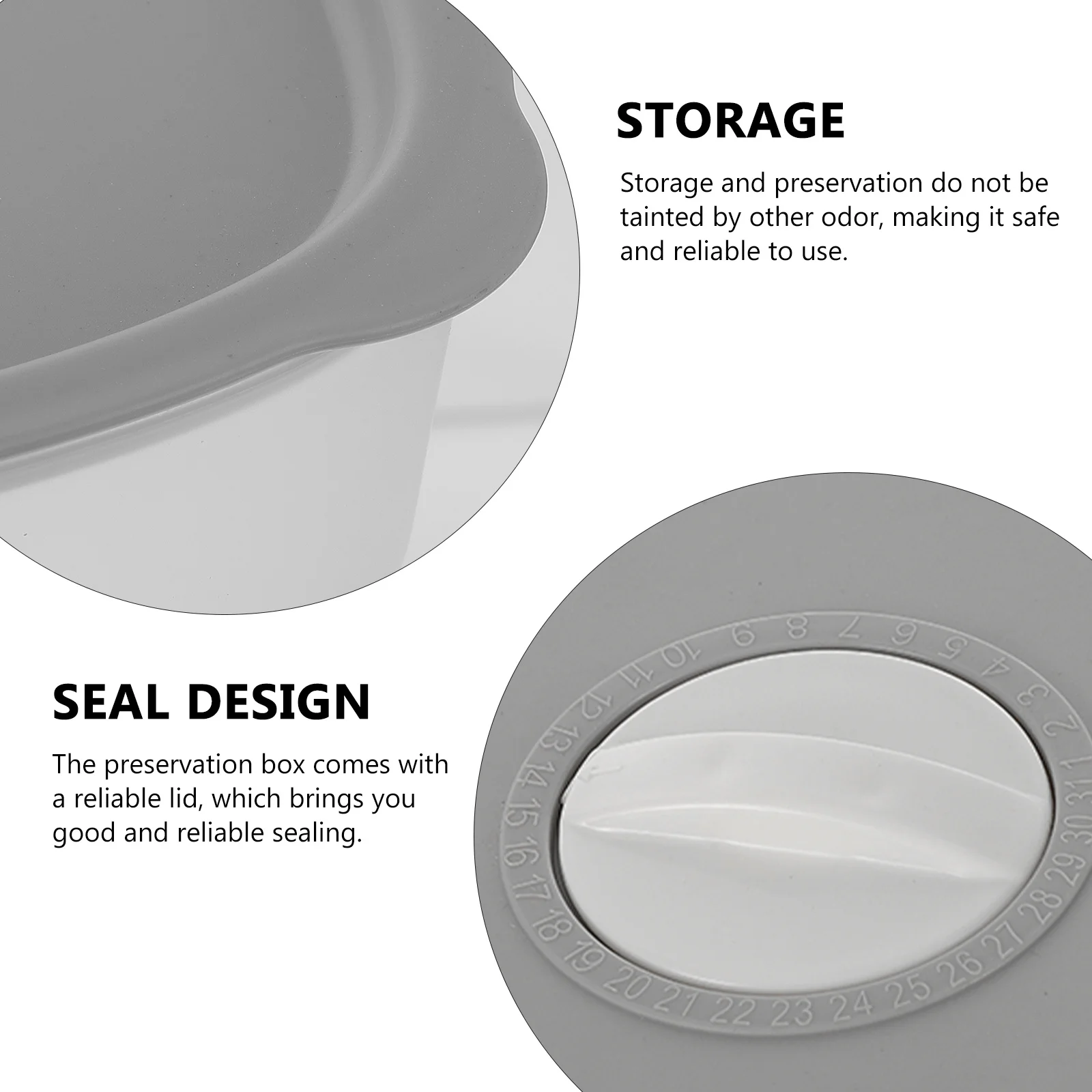 

Multipurpose Refrigerator Food Storage Box Lidded Fresh-Keeping Container for Fruits Vegetables Eggs Simple Elegant