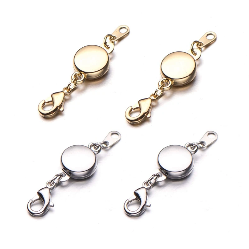 

Magnetic Jewelry Clasps For Necklace Bracelet, Screw-In System Lobster Clasp, Bracelet Connection Buckle,4PCS Easy Install