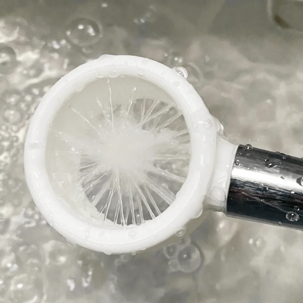 

High Pressure Men Shower Nozzle Circular Flushing Powerful Supercharging Circular Flushing Sprayer 360-Degree Ring