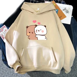 Kawaii Cartoon Bubu Dudu bluzy z nadrukiem mężczyźni kobiety Streetwear bluza z kapturem swetry Harajuku Unisex dresy odzież