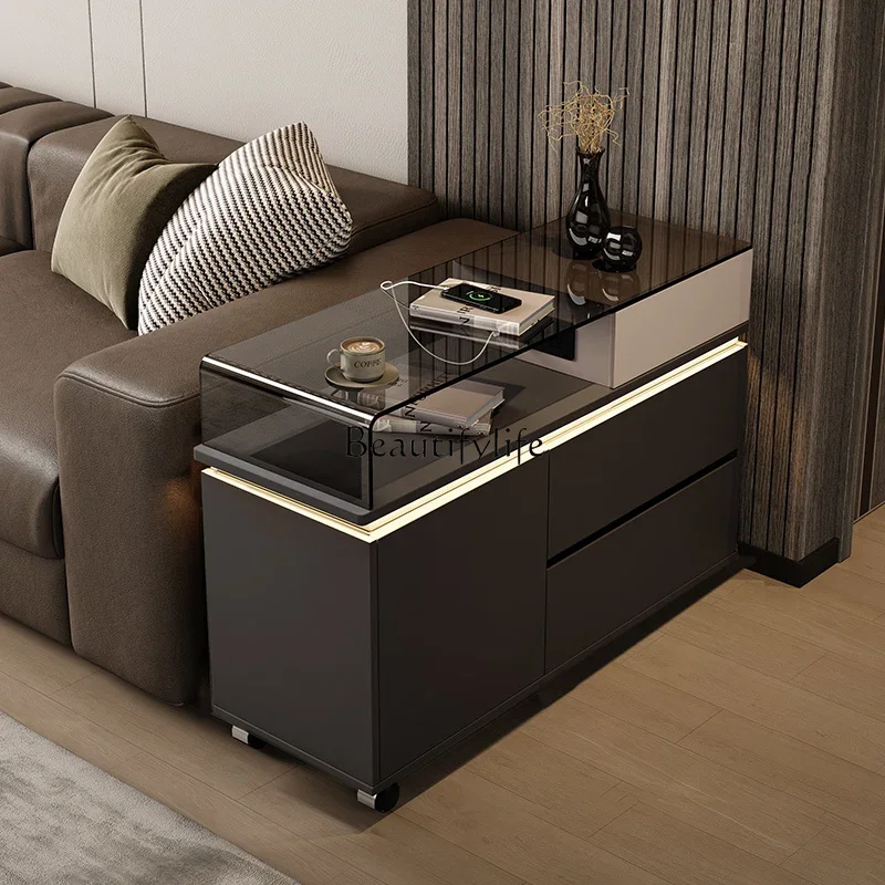 

FG28Italian sofa side cabinet creative light luxury high-end side few
