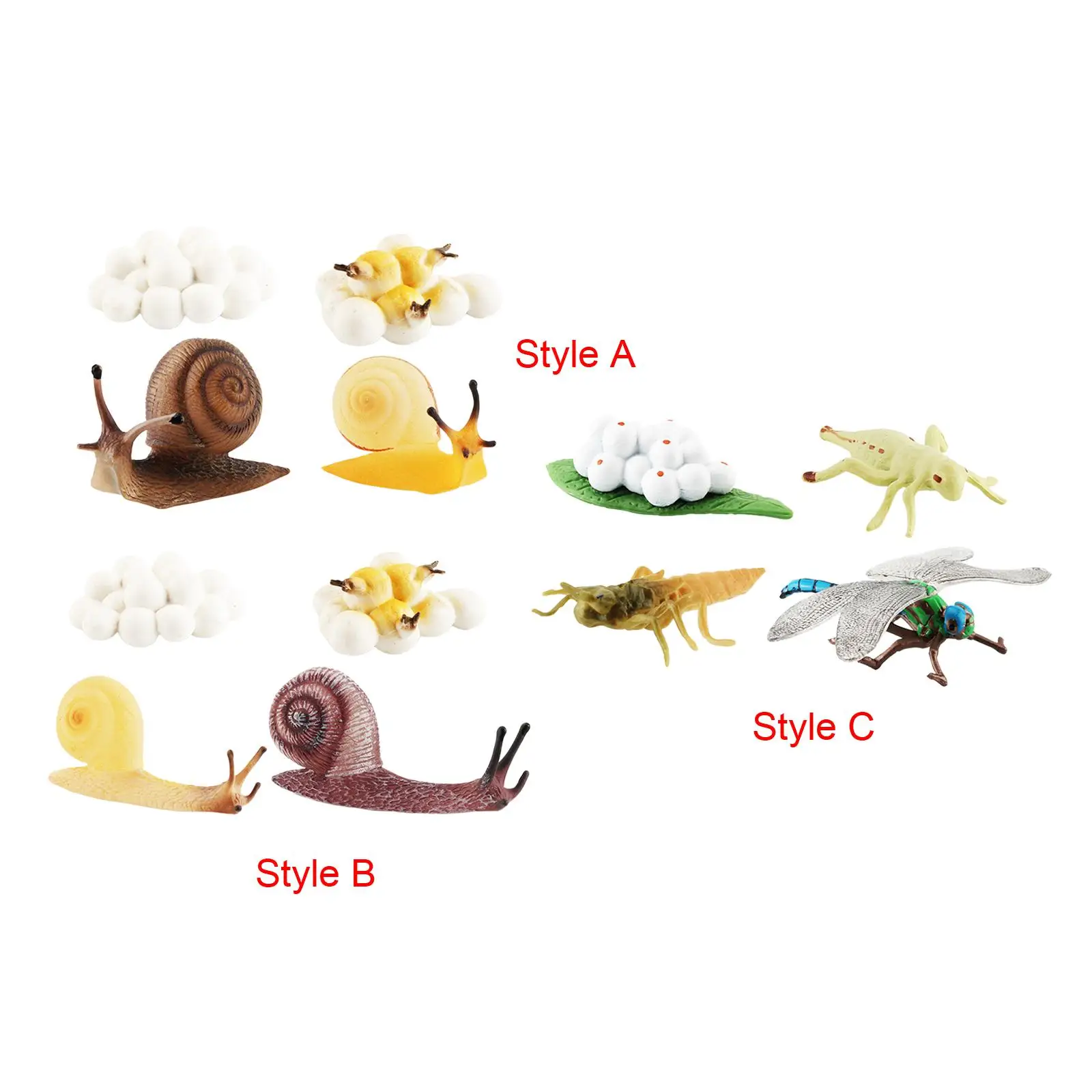 Montessori Growth Stage Toys Animal Figurines Puzzle Teaching Aid Gifts Life Model Set