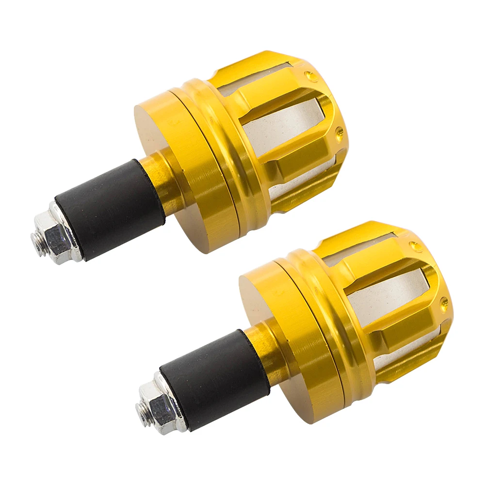 22mm Motorcycle Handlebar Bar Ends Grips Counterweight Plug Slider For Suzuki GSXR 600 750 1000 K1 K2 K3 K4 K5 K6 7/8" bar ends view 2