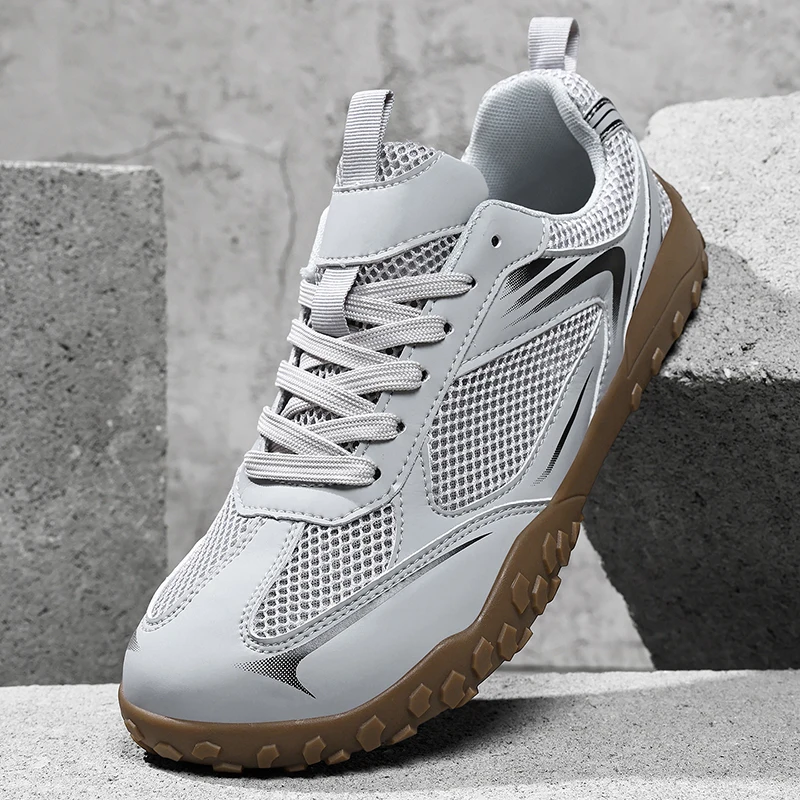 

Новые мужские повседневные кроссовки с широким носком, мягкой подошвой, дышащей сеткой, удобные, для ходьбы, большие размеры до 48