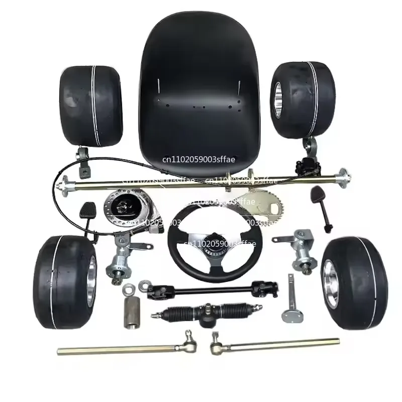 

168 kart accessories, modified drift quad front and rear suspension, front steering rear axle assembly with 5-inch tires