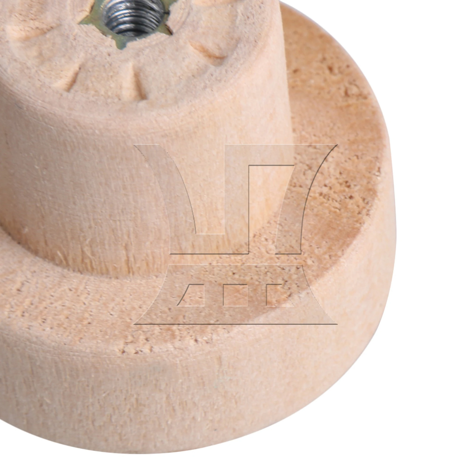 BQLZR 20 قطعة مقابض خشبية مسطحة العلوي مقابض خزانة مستديرة 35x25 مللي متر مقبض درج مقبض باب خزانة الملابس #3