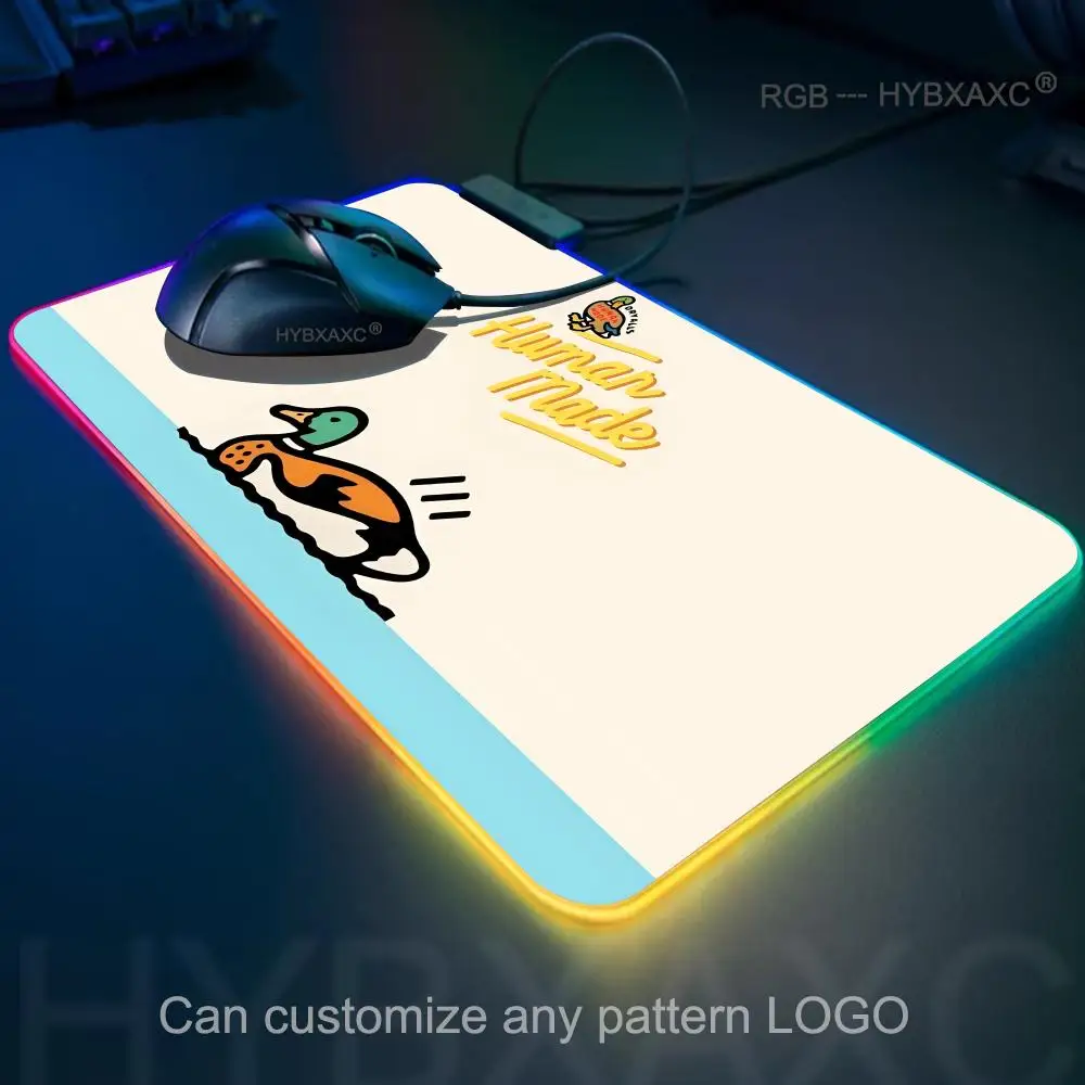 Personalized interesting RGB mouse pad desk pad computer keyboard pad non-slip HD printing