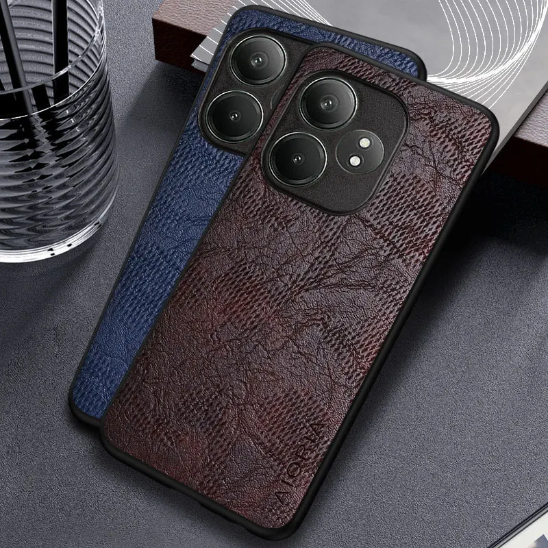 Case for Realme GT 6 6T Neo6  Business wind cortex pattern Leather cover for Realme gt neo6 SE  case