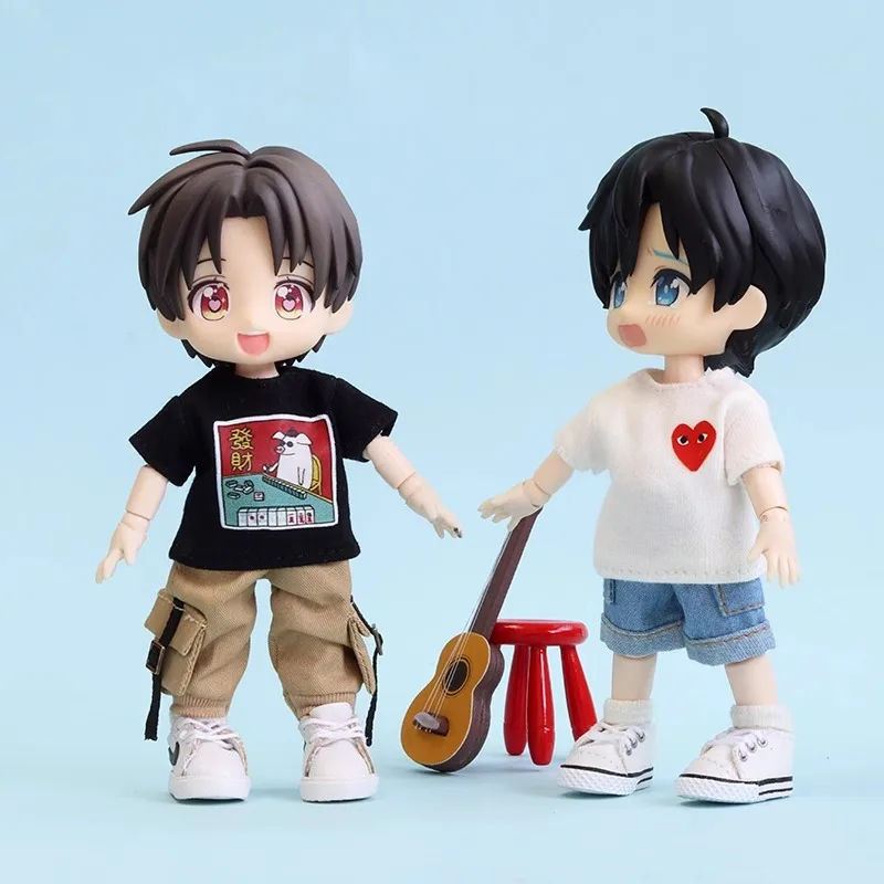 เสื้อผ้าตุ๊กตา OB11เสื้อยืดสำหรับ GSC Ymy 1/12 BJD ตุ๊กตา