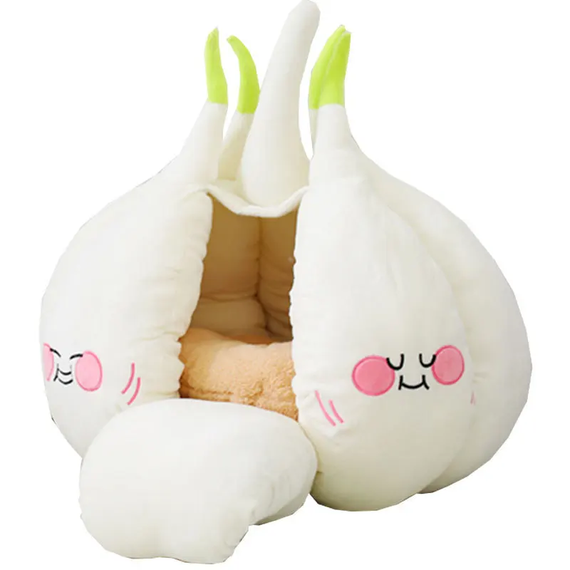 Garlic Bulb Cat Bed Cute cat Teepee Closed Dog Sleeping Bag Warm Soft Kitten Houses & Condos