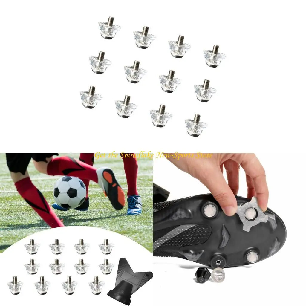 

E56D 12Pcs Football Spikes Nails Screw Cleat Football Replacement Soccer Cleats