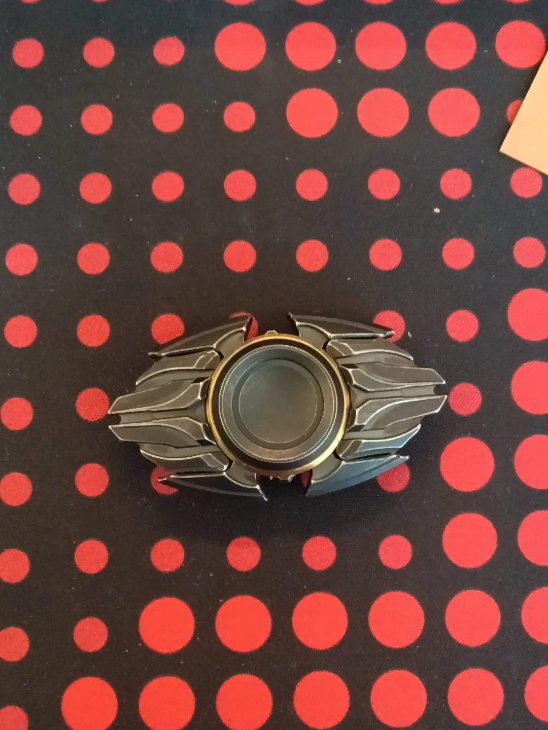 Used EDC Hope Silent Spinning Top, Stainless Steel Aged Sprocket Fidget Spinner