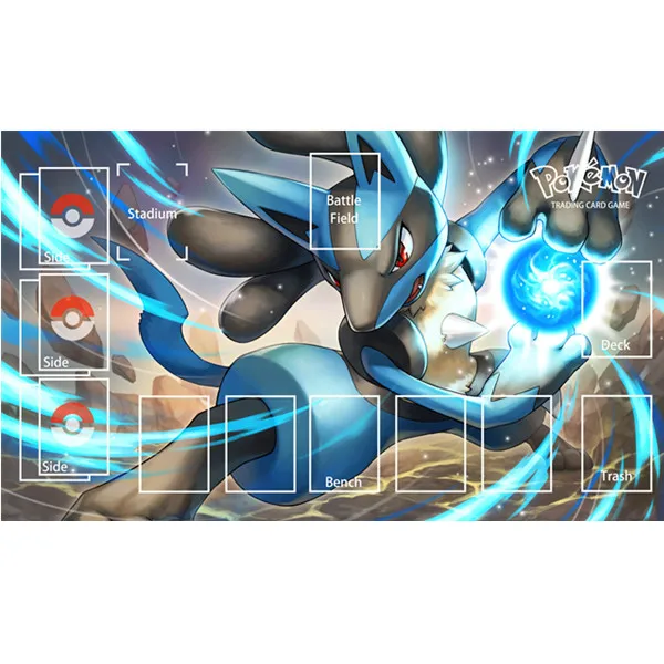 60*35cm 24 Models PTCG Dedicated GAME Card Mat Battle Against Acerola Gengar Charizard Sylveon Gift Toy Anime Table Mat