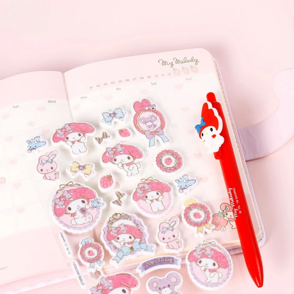 Echte Sanrio Stickers Hello Kuromi Decals Decoratie Plakboek Koffer Bagage Motorfietsen Fiets Waterdichte Graffiti Sticker