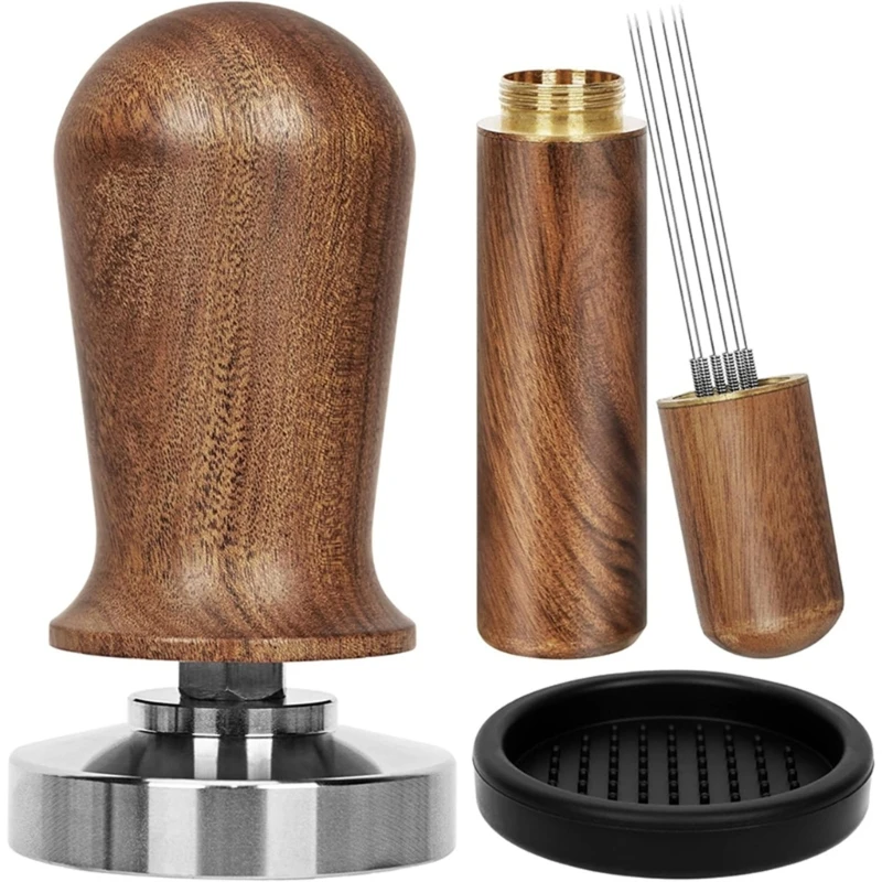 Multifuntion Coffee Press Coffee Tamper Coffee Needle Stirrer Coffee Tamper Mats Dropship