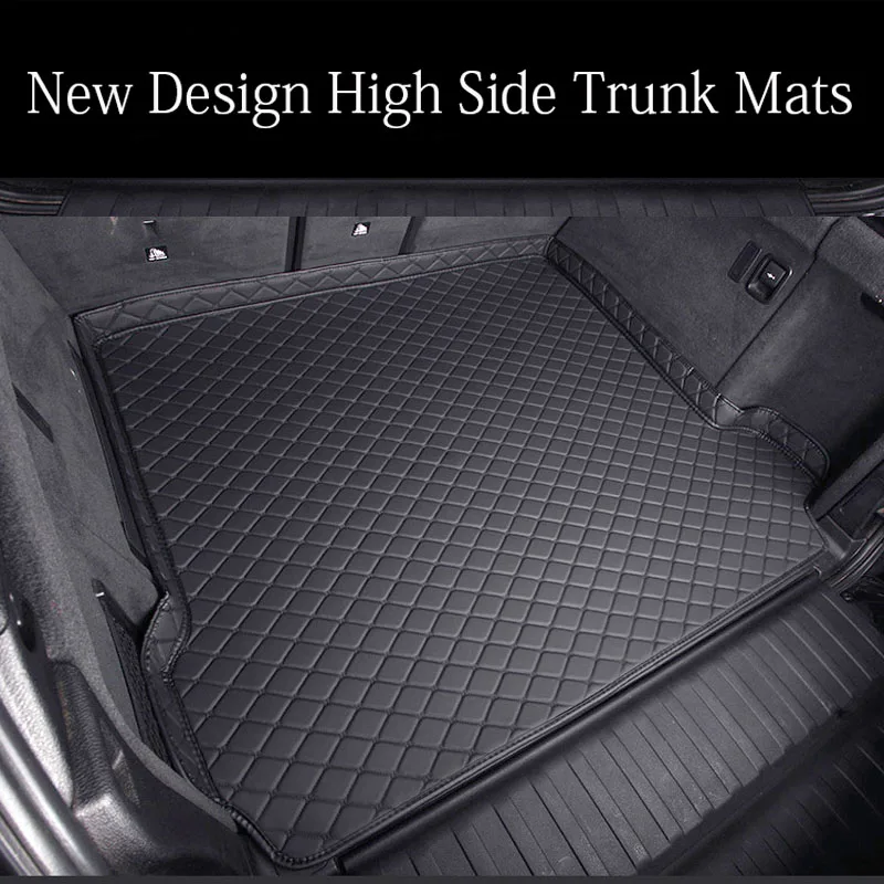 

Leather Car Trunk Mats Fit LHD/RHD For Volkswagen VW Tiguan 2017-2019 Year Custom Automobile Carpet Cover Car Accessories