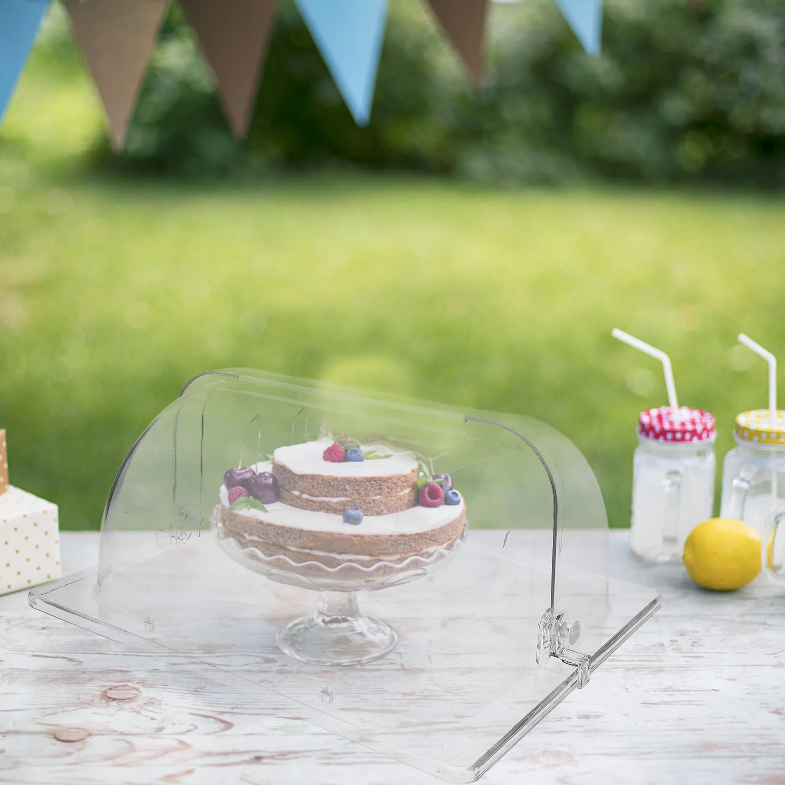 

Многоразовый пластиковый купол для торта, прозрачная крышка для еды на день рождения, свадьбу, десерт, дисплей, защитная крышка, купол для торта
