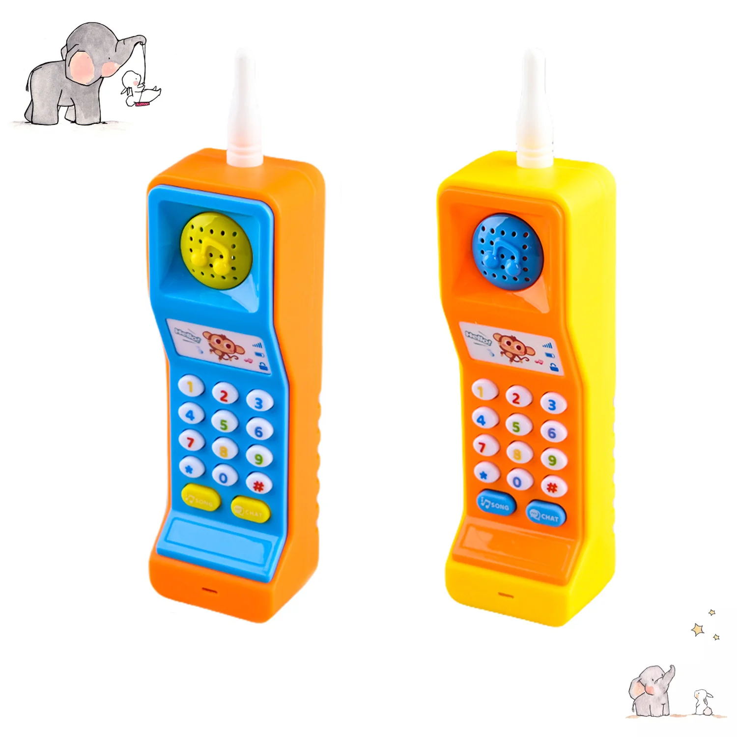 

Puzzle Children's Mobile Phone Music Early Education Gum Phone Toy Baby Enlightenment Learning Toy