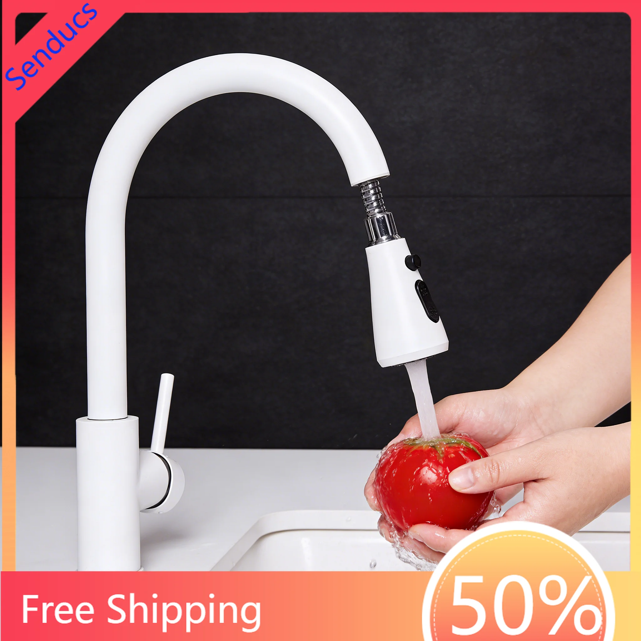 white-pull-out-kitchen-faucet-stainless-steel-hot-cold-mixer-tap-deck-mounted-pull-down-sprayer-single-hole-modern-sink-faucet
