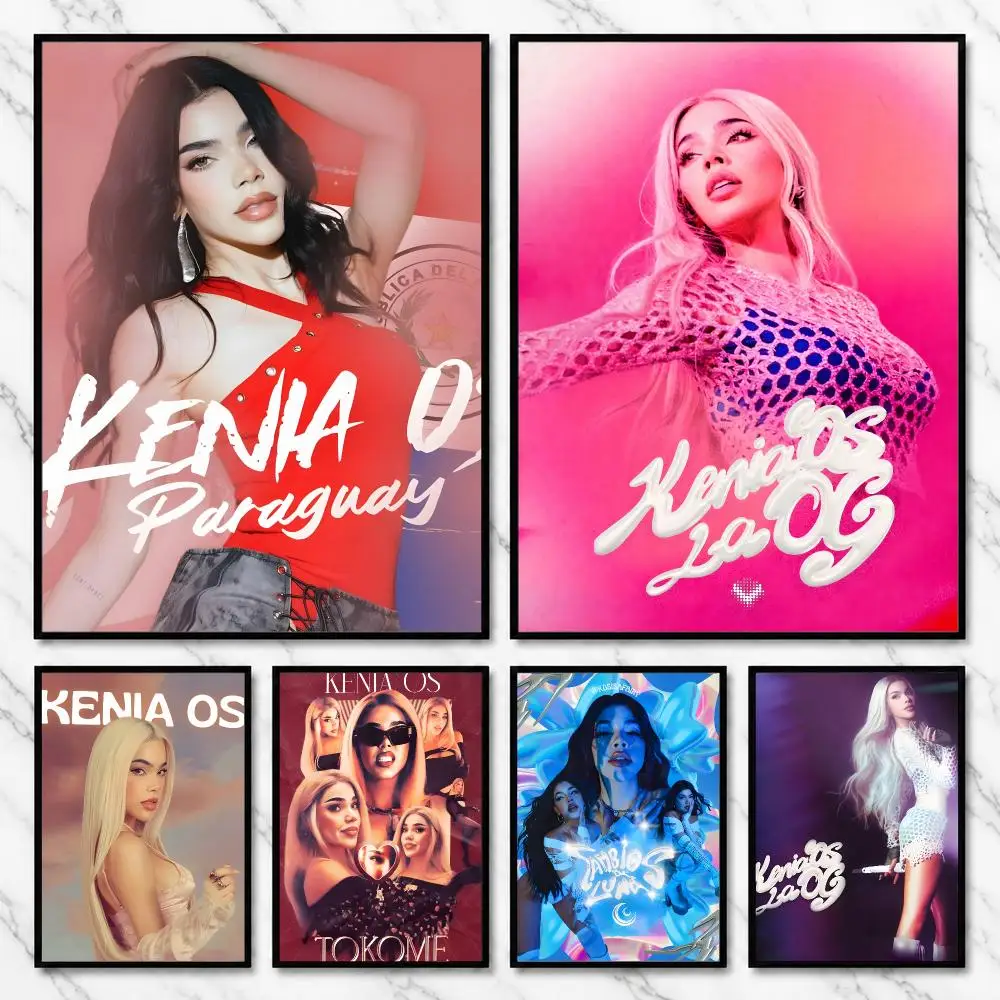 Kenia Os Mexican Pop Star Catchy Dance Rhythm Live Poster Self-Adhesive Unframed Fashion Wall Prints for Office & Home Decor
