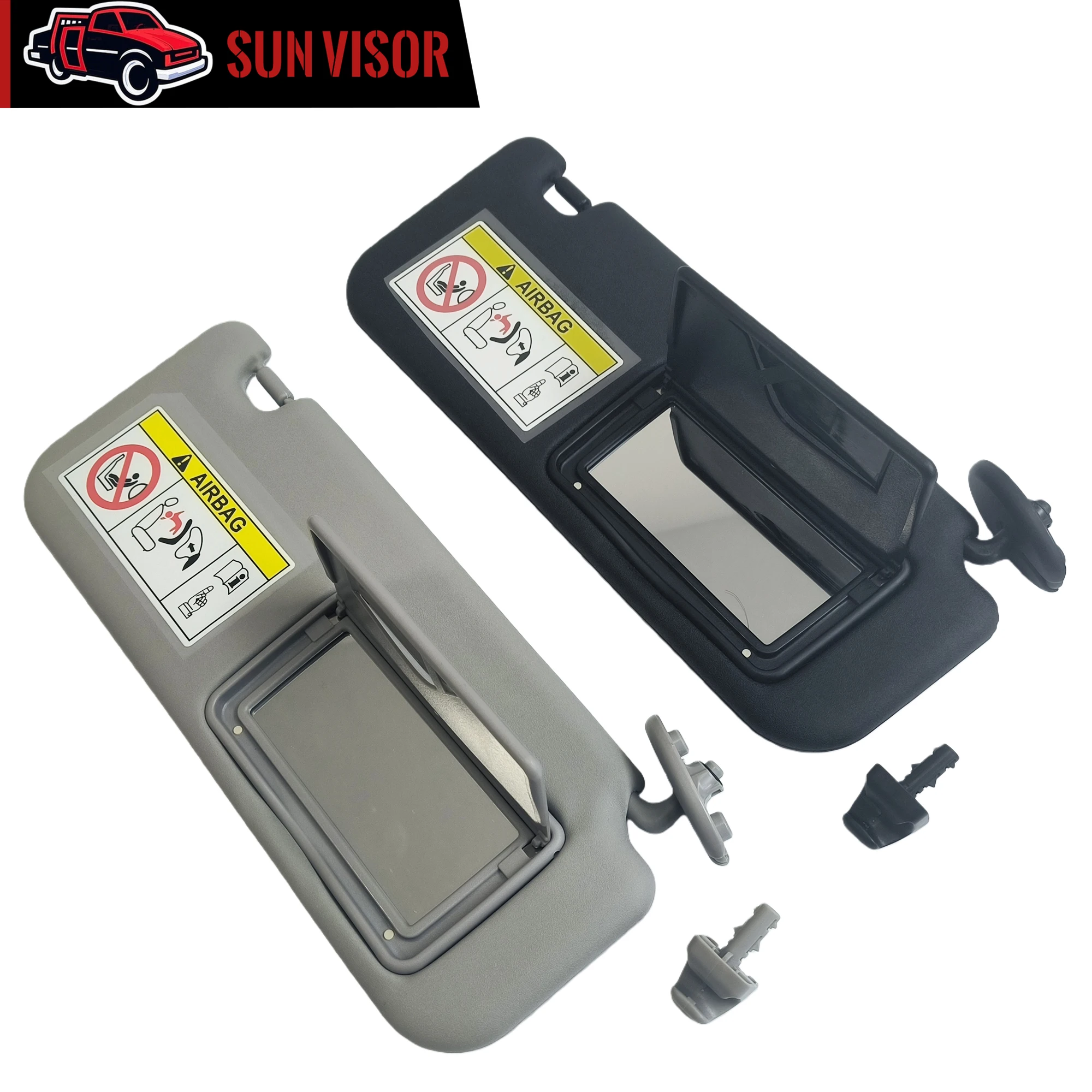 Sonnenblende für Toyota Hilux Revo Rocco 2WD 4WD 2015-2022 2GDFTV 1GDFTV Auto Frontsonnenblende Fahrer- und Beifahrerseite Ersatzpaar – Detail 5