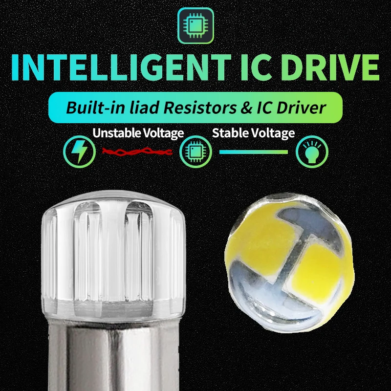 10 قطعة Ba9s مصباح إشارة Led T4W 3030 رقاقة لأضواء سقف السيارة أضواء مرآة لوحة ترخيص أضواء 6000 كيلو الأبيض BA9s Led 12 فولت