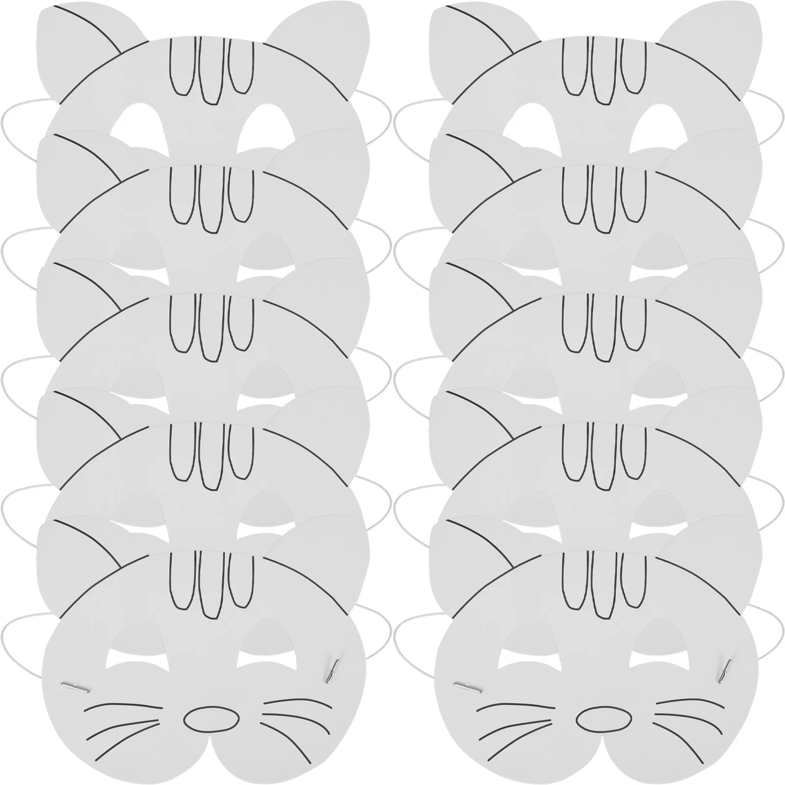 10 шт. пустая маска для рисования своими руками бумажные маски ручной работы маскарад свадебная вечеринка пользу дети ремесло активность неокрашенная основа маски