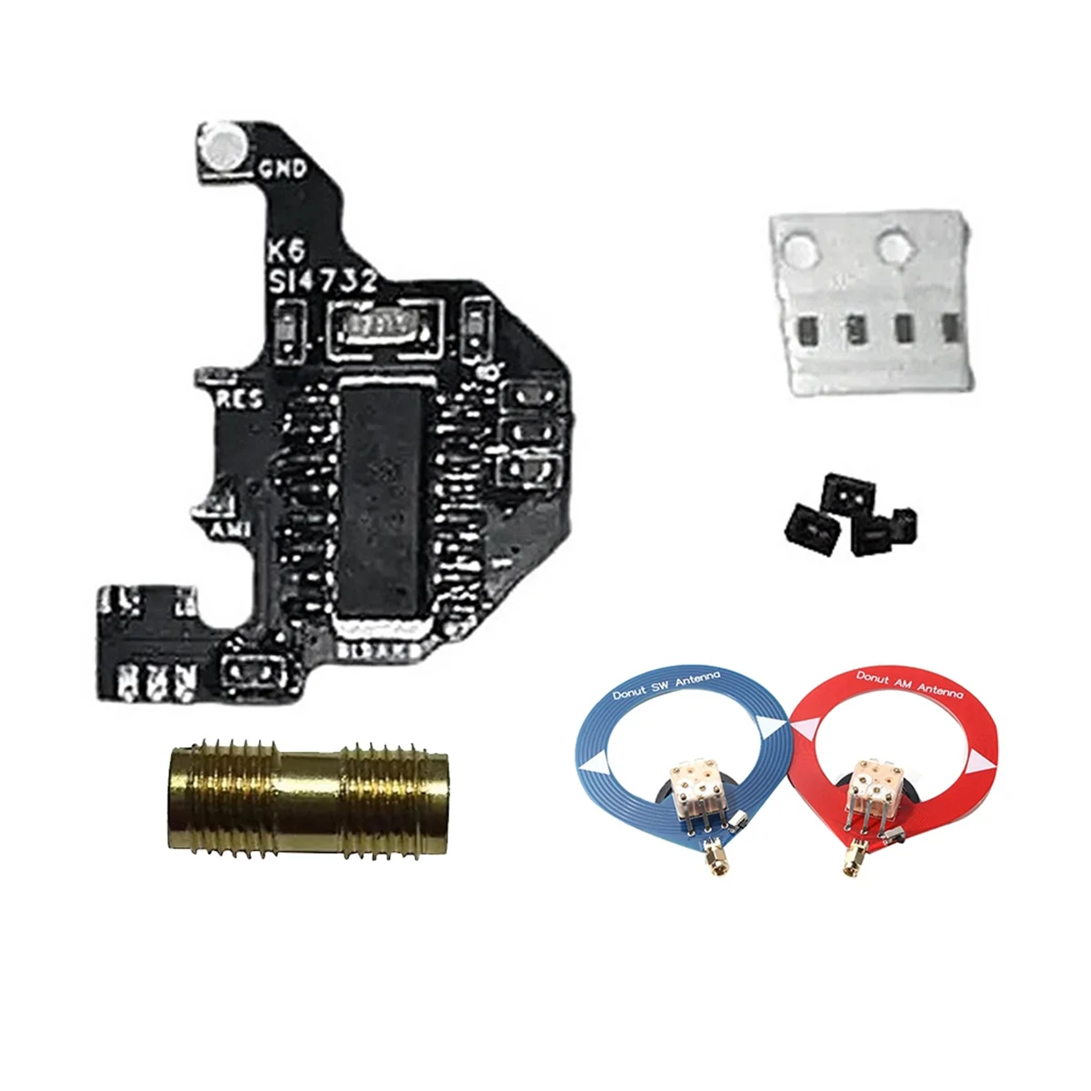 SI4732 moduł radia krótkofalowa + antena 2XDonut dla Quansheng UVK5/UVK6 DIY zestaw modułów do modyfikacji krótkofalowej