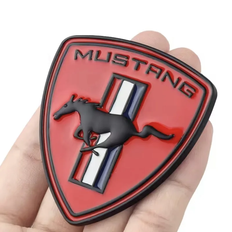 3D Car Badge Body Side Metal Stickers Shield Styling Auto Accesorios For Ford Mustang 350 500 GT Cobra
