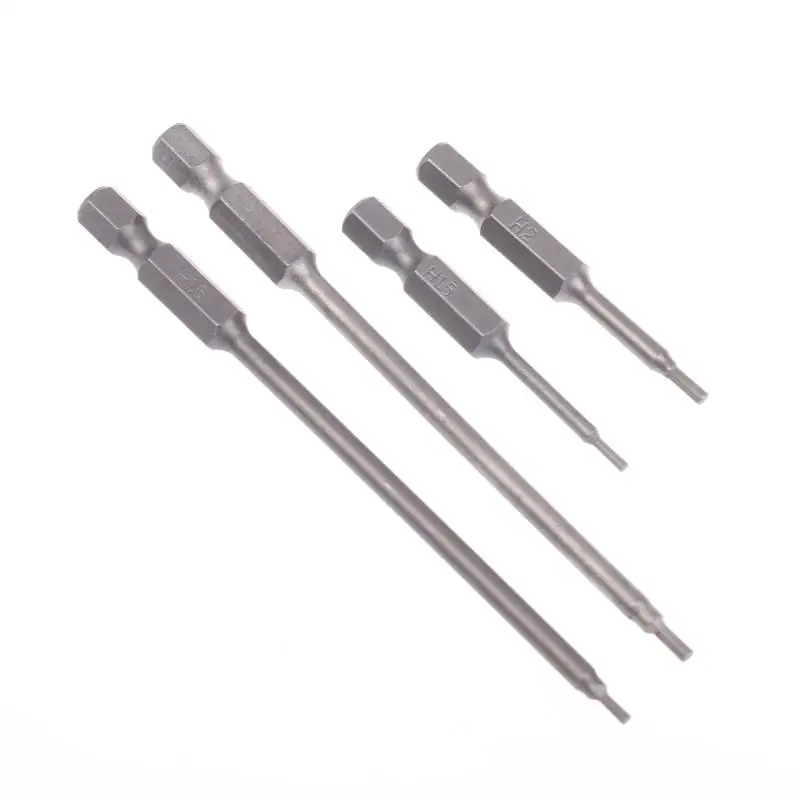 10 قطعة عرافة عرقوب المغناطيسي رئيس مفك مسامير 50/100 مللي متر مفك بت H1.5-H12 رأس المفك مجموعة حفار كهربائي محول مفك مسامير #4