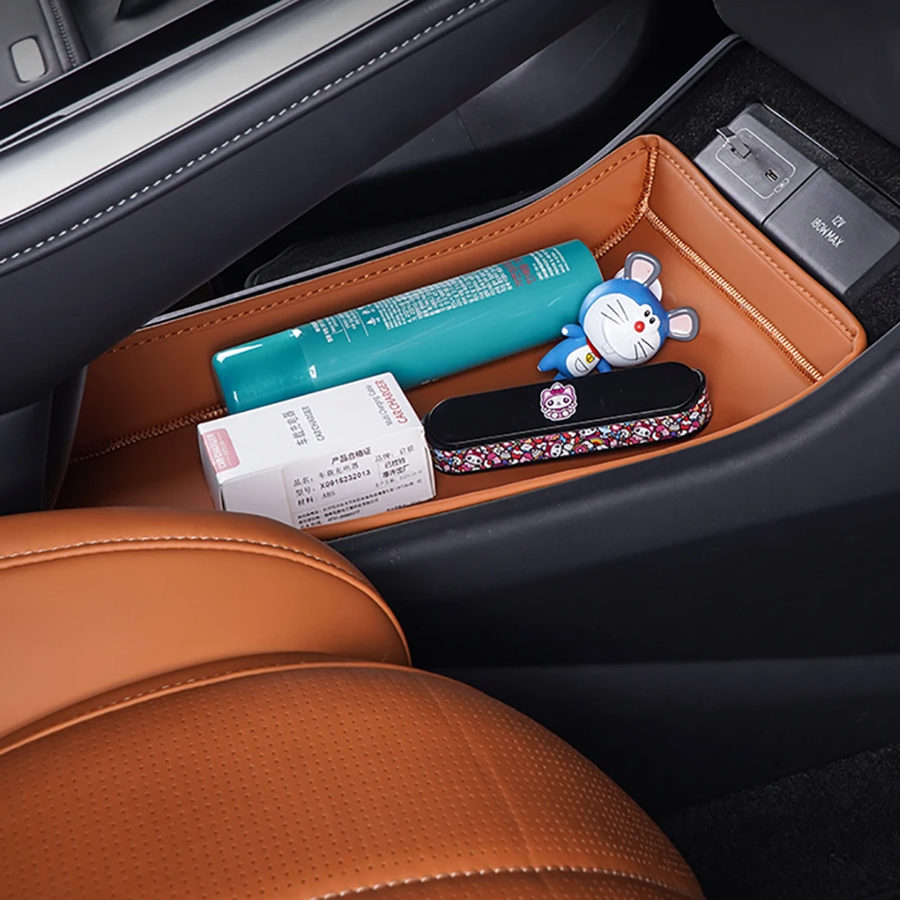 Central Control Lower Storage Box Storing Dust Pads For Xpeng G9 Interior Modification Central Control Lower Storage Pocket ﻿