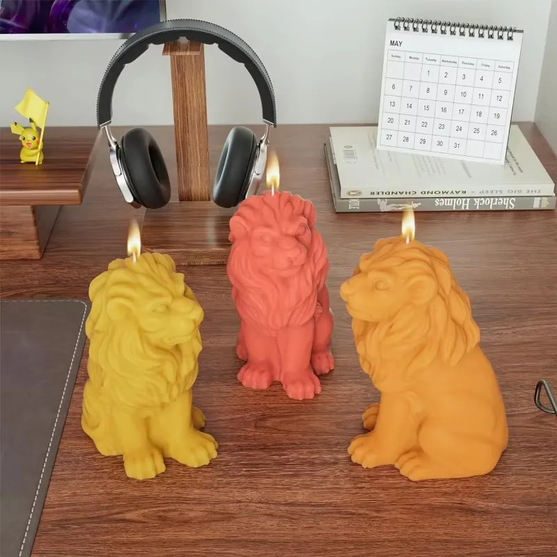 Molde de silicona para velas de lobo silvestre, molde de lobo siberiano, molde de lobo gris, molde de lobo blanco, moldes de resina y yeso, molde de hormigón, molde para manualidades y regalos