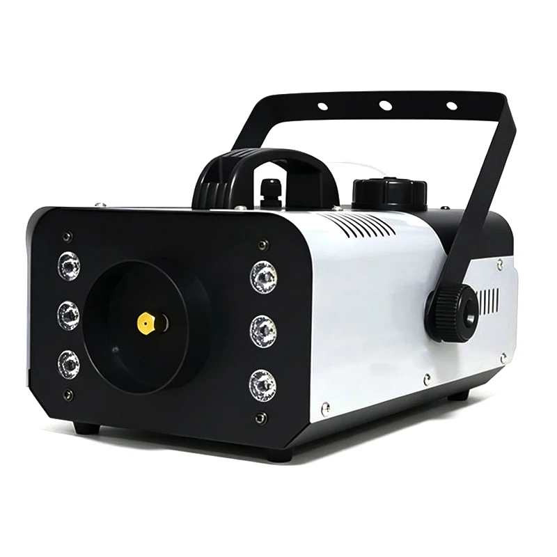 Smoke Machine 1200W 6LEDS 10m Spray Fog Machine for Wedding & Engagement Bithday Party Christmas Halloween with Remote Control