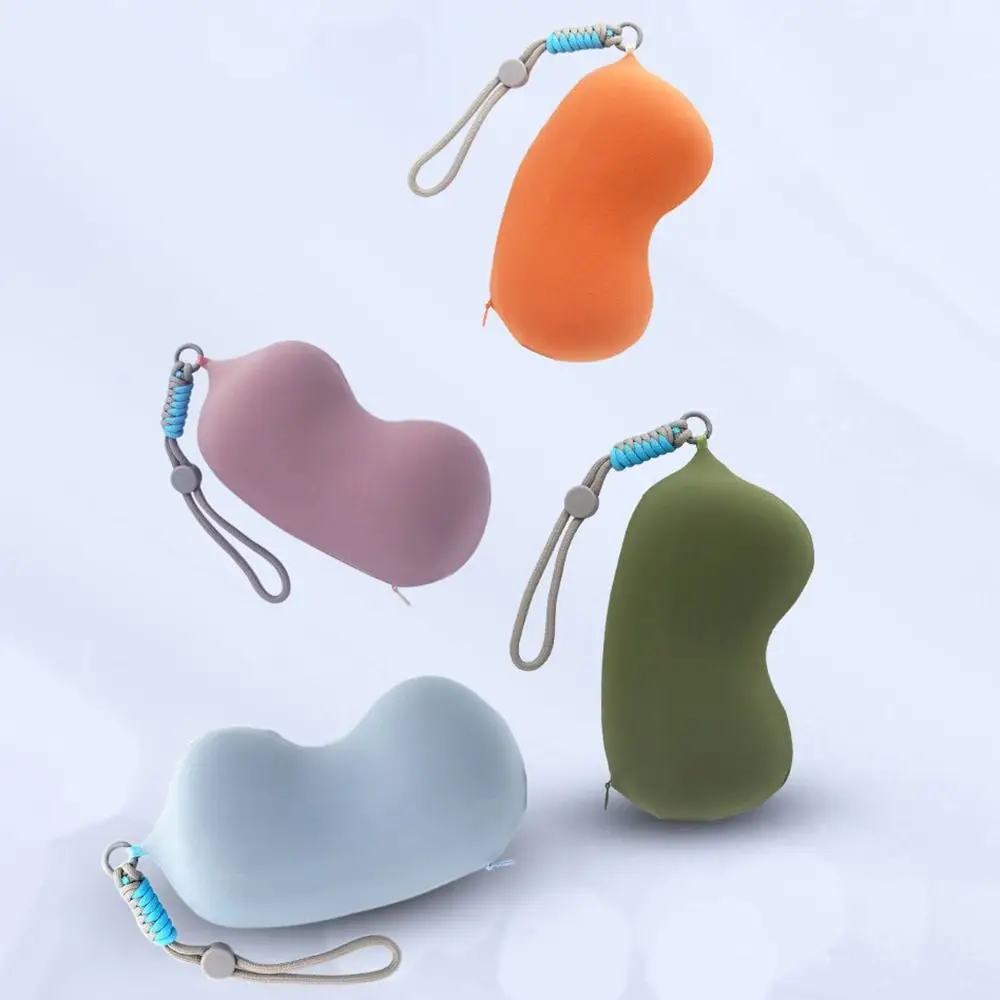 

Mini Sleeping Neck Pillow Elasticity Portable Slow Rebound Pillow with Handle Comfortable Neck Guard Pillow Men Women