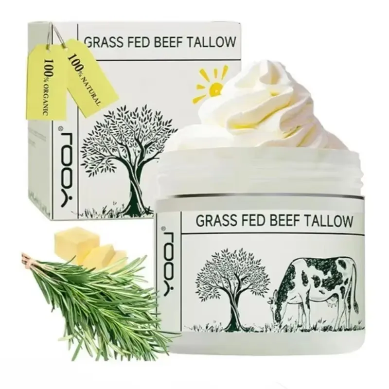 Tallow Face Moisturizer Beef Tallow Paste for Skin Care Neck Cream Wild Honey Face and Body Whipped Moisturizing All Skin 50ml