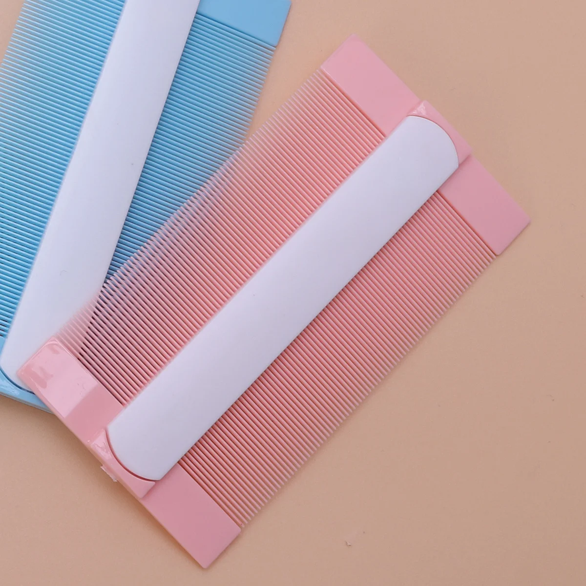 

8 шт. расческа, двухсторонняя мелкая зубья, инструмент для ухода за домашними животными, удаляет ницы, прочная пластиковая расческа для кошек, собак, расчески для волос