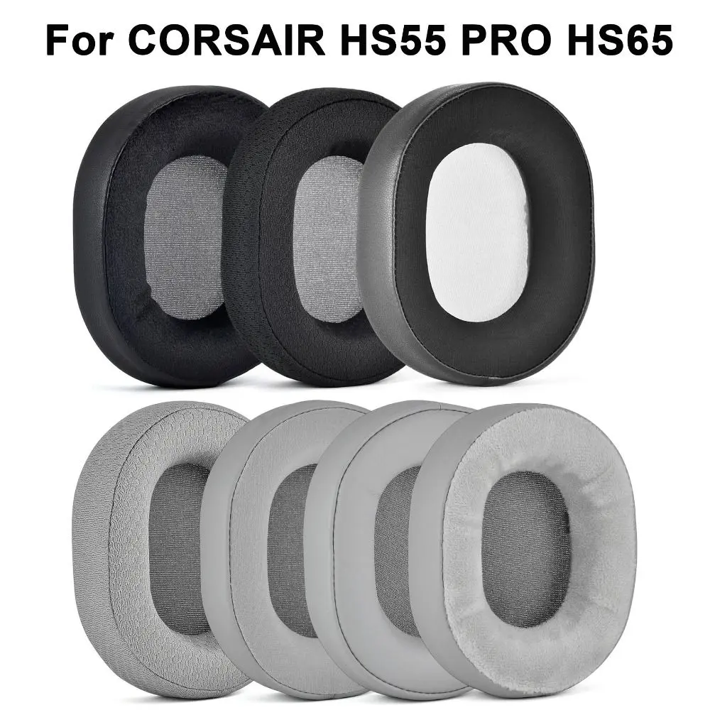 Replacement Earpads For CORSAIR HS55 PRO HS65 Headset Headphones Leather Sleeve Earphone Earmuff Headphones Accessories