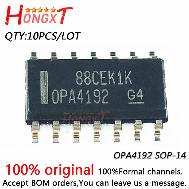 

10PCS 100% NEW OPA4180 OPA4192 OPA4196 OPA4197 OPA4180IDR OPA4192IDR OPA4196IDR OPA4197IDR SOP-14.Chipset