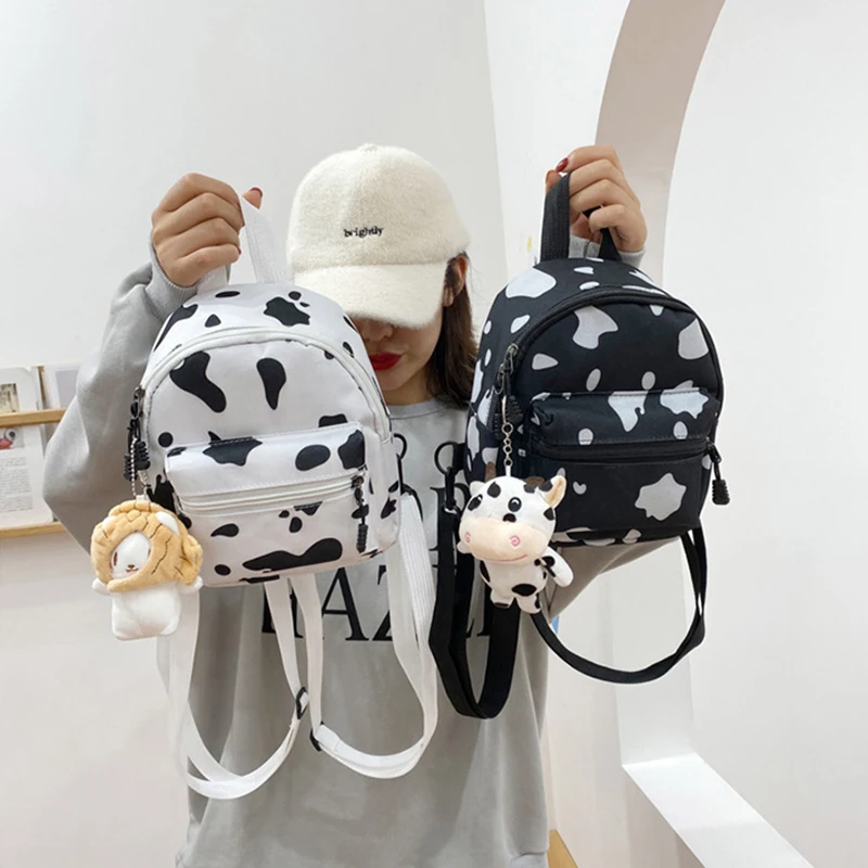 

1Pieces Mini Women's Backpacks Nylon Female Bag Animal Printing Small Feminina Backpack School Bags Traveling Handbag