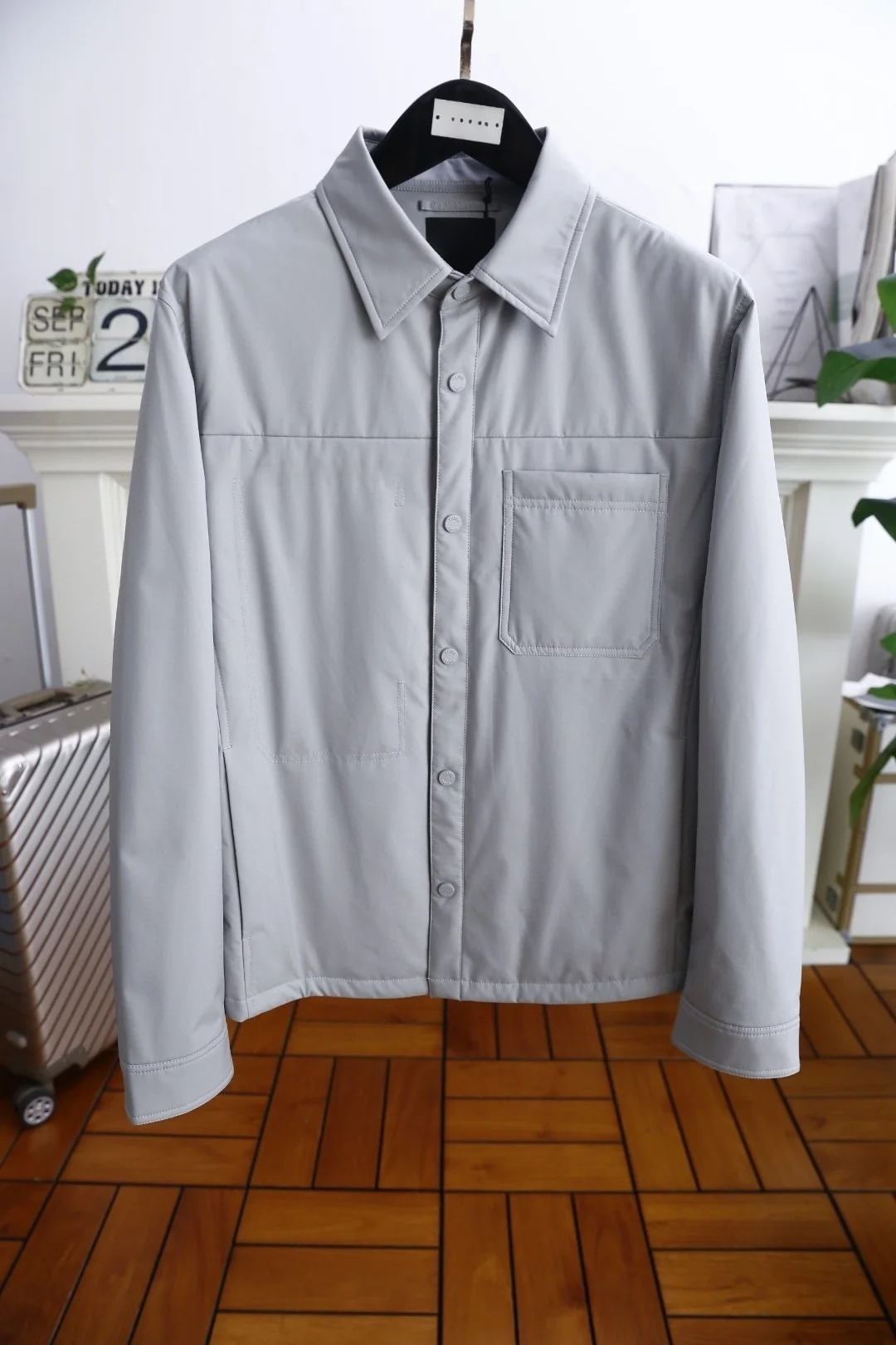 Italian Sle Men's Autumn Winter Lightweight Luxury Busin Casual Workwear Admin Jaet Old Money Sle Cotton Coat