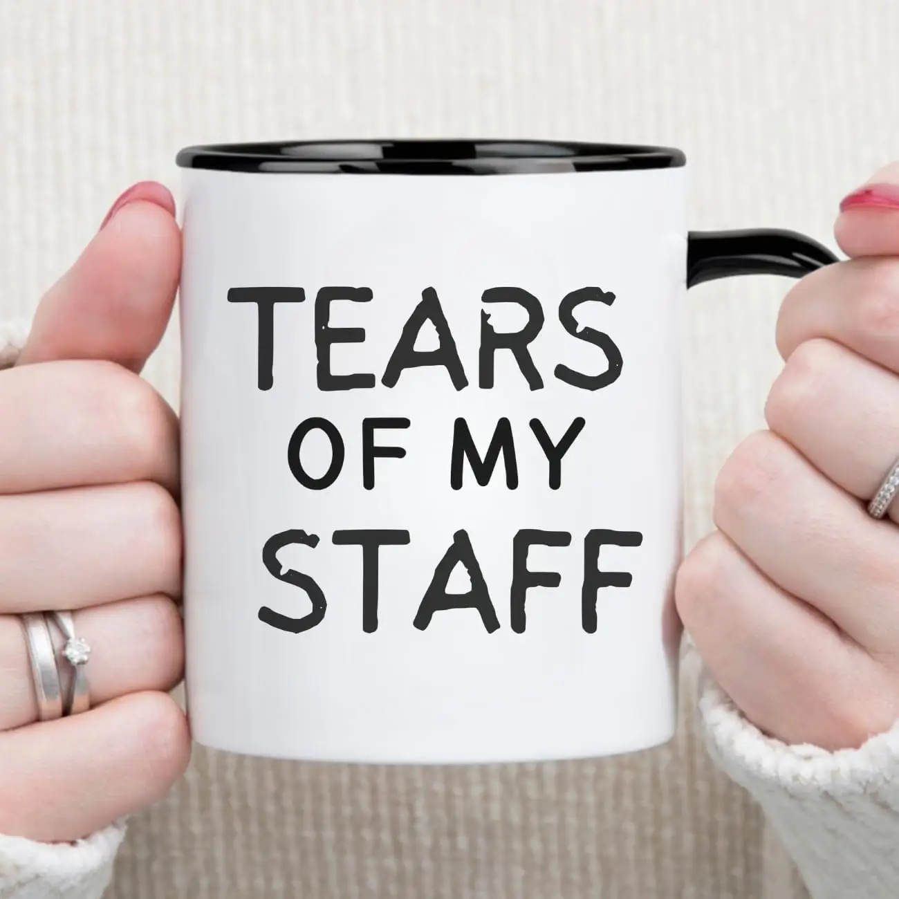 MissDaisy-These Are The Tears of my Staff Mug Funny Day,Office Gifts.Moving Appreciation Retirement Birthday Christmas Gift