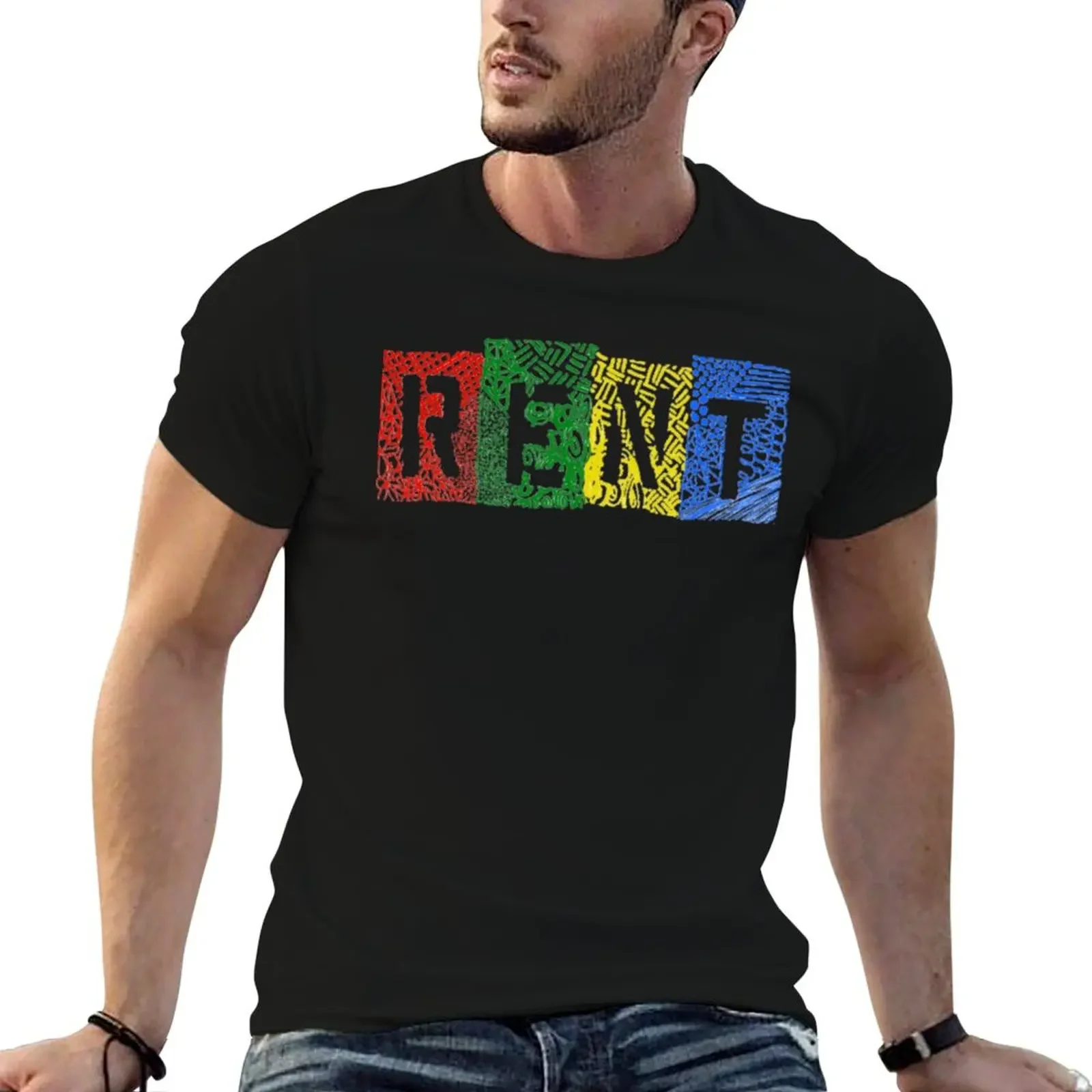 rent the musical T-Shirt graphic t shirts new gifts and t-shirts gifts for boyfriend shirts men graphic