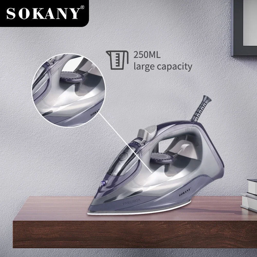 Электрический паровой утюг Ironer, резервуар для воды на 250 мл, регулировка нескольких передач, распылительная конструкция, простая в использовании ручка, для путешествий домой