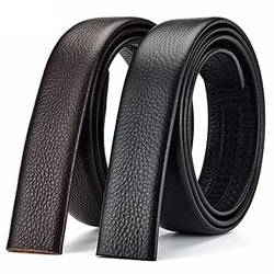 100 120 130 140 150 160 170 180cm Automatic Belt Without Buckle Men Width 3.5cm No Buckle Good Quality Leather Belt Body Strap