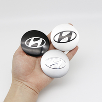4PCS Aluminum 56MM 60MM 65MM Car Wheel Center Badge Hub Cap Stickers For Hyundai I10 I20 I30 I40 IX20 IX35 Tucson Accessories