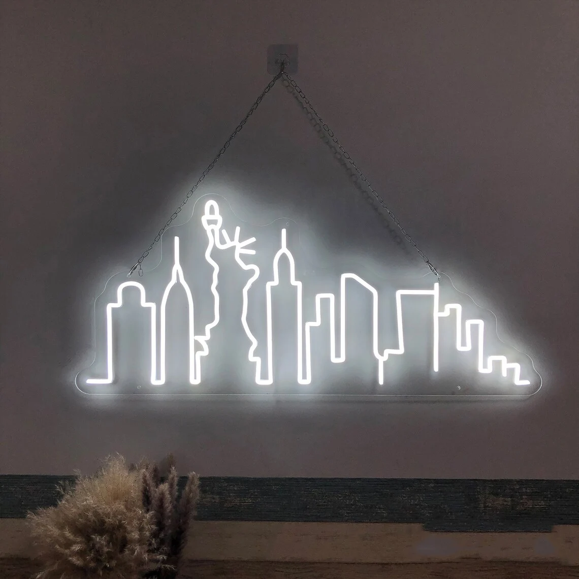 Custom Neon Sign New York City Skyline Neon Sign Home Living Room Bar Signs Office Wall Decor Gifts