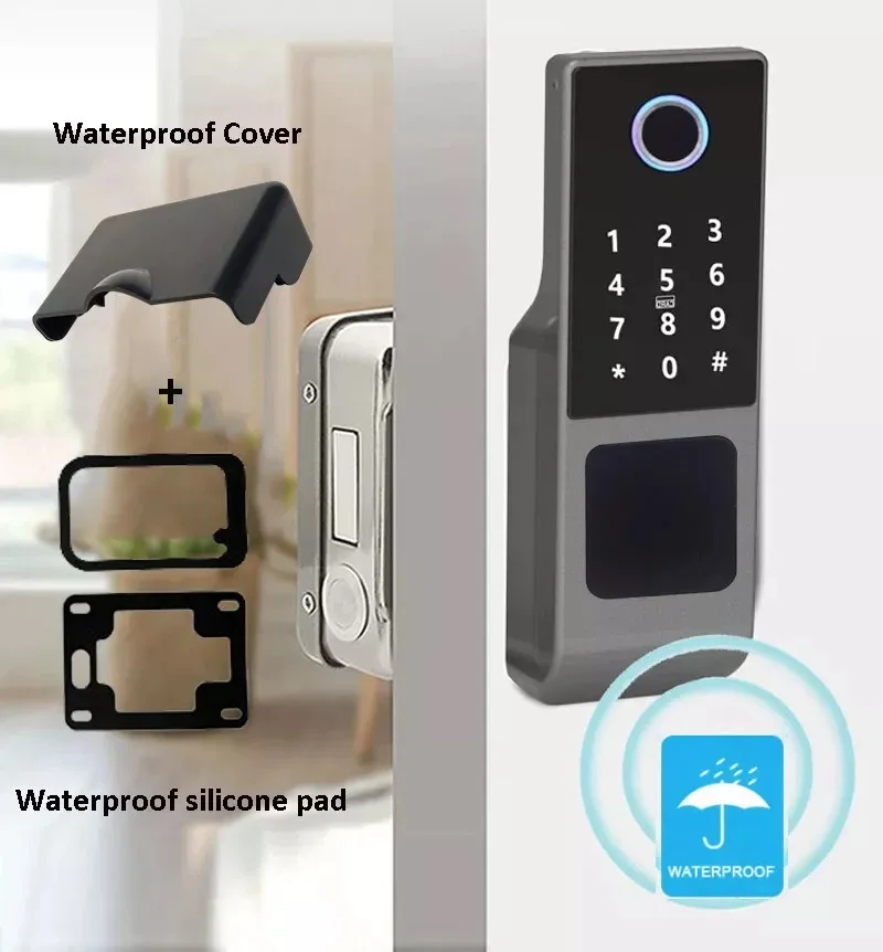 

Tuya Wi-Fi водонепроницаемый умный замок Ttlock Bluetooth дверной замок с отпечатком пальца ворота цифровой код удаленное приложение домашний электронный замок на ободе