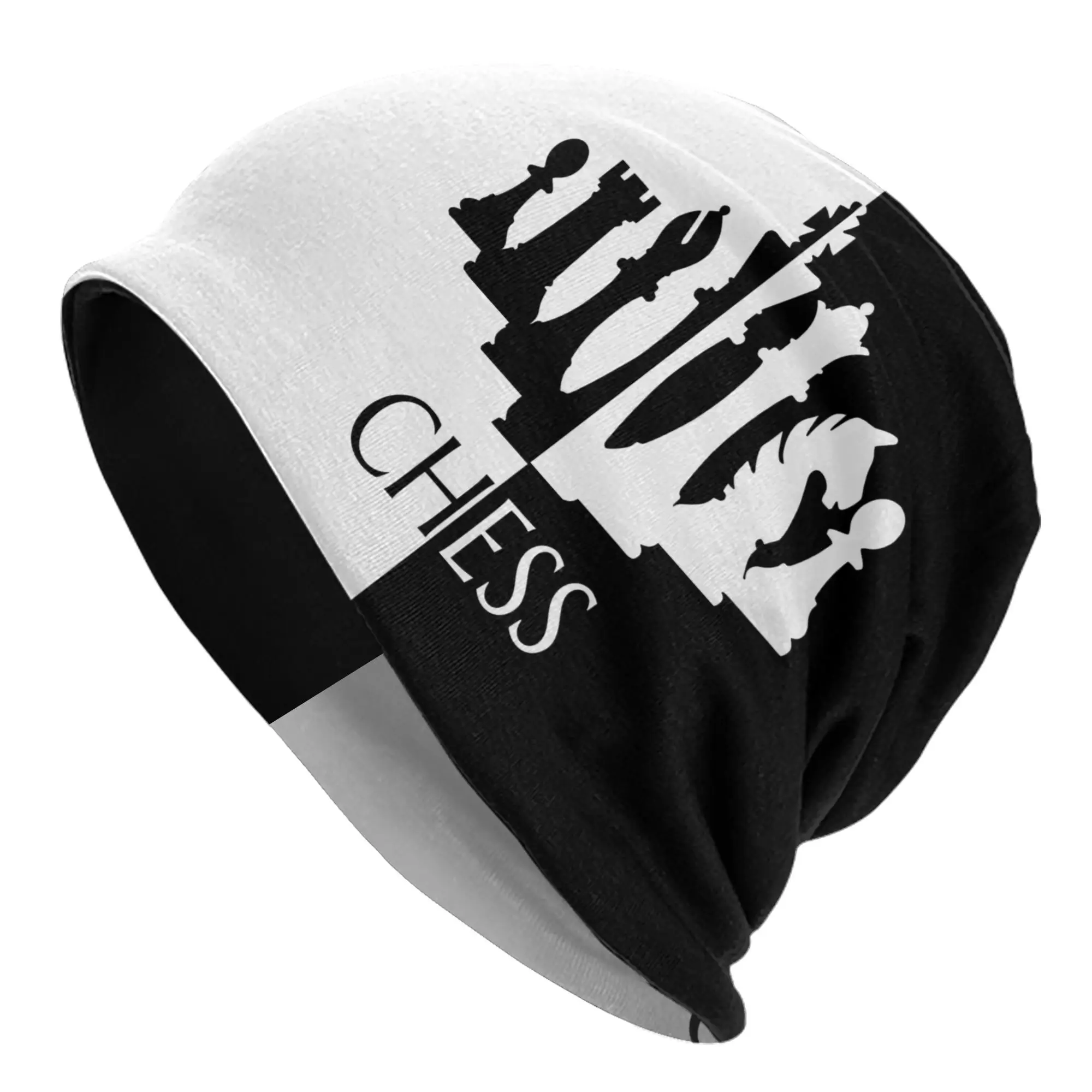 2D Print Design Chess Lover Style Unique Design Bonnet Hats Men Skullies Beanies Hat Cap Hip Hop Caps