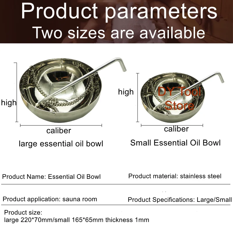 

Миска для эфирного масла из нержавеющей стали для сауны, миска для ароматерапии с сухим паром, утолщенная миска для эфирных масел для сауны