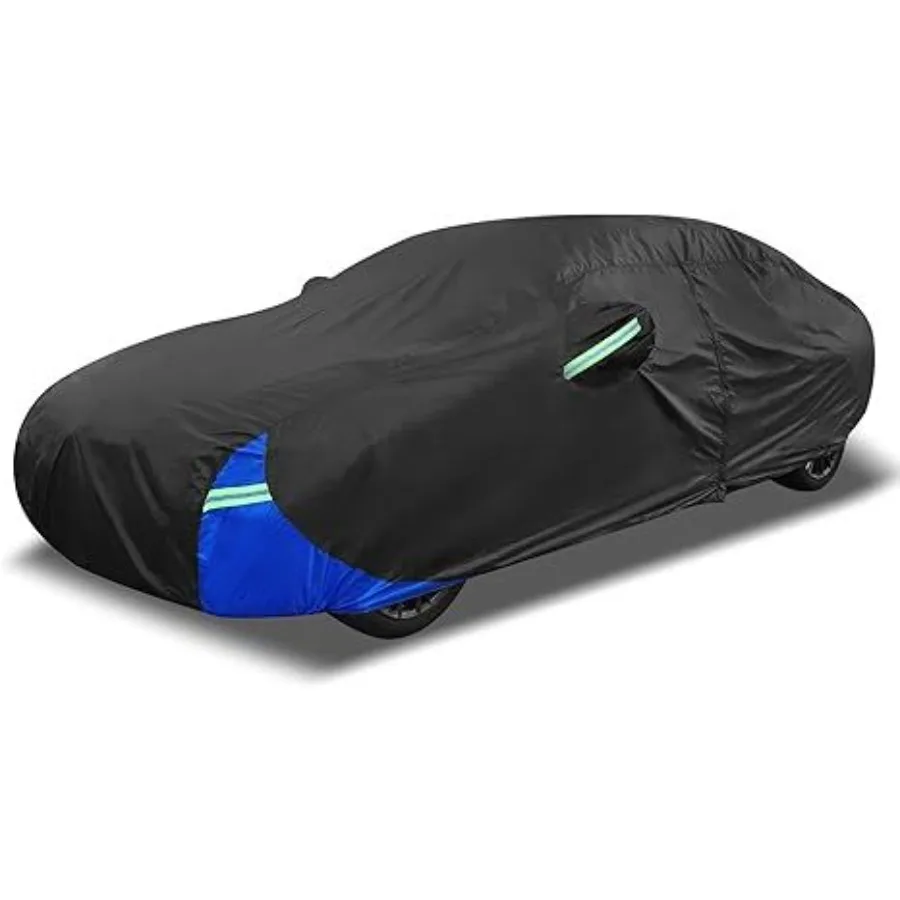 

3L Car Cover Waterproof Snowproof All Weather for Car Outdoor Full Car Cover Rain Sun Protection Universal Fit for Sedan 178-18